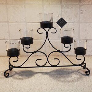 Decorative Scrolled Votive Candle Holder Centerpiece